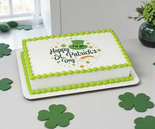 Happy St. Patrick's Day PhotoCake® Edible Image®