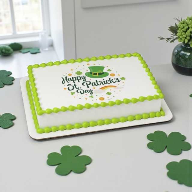 Happy St. Patrick's Day PhotoCake® Edible Image®