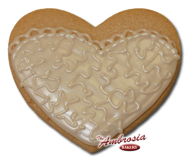Decorated Wedding Dress #4 Cutout Cookie