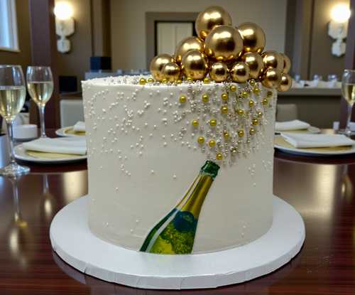 Champagne Celebration Cake 🍾✨
